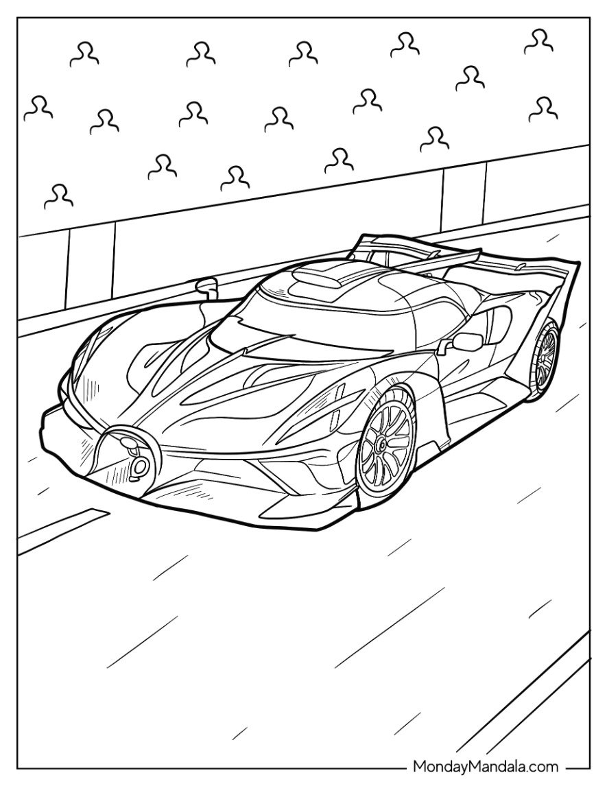 22 Bugatti Coloring Pages Free PDF Printables 