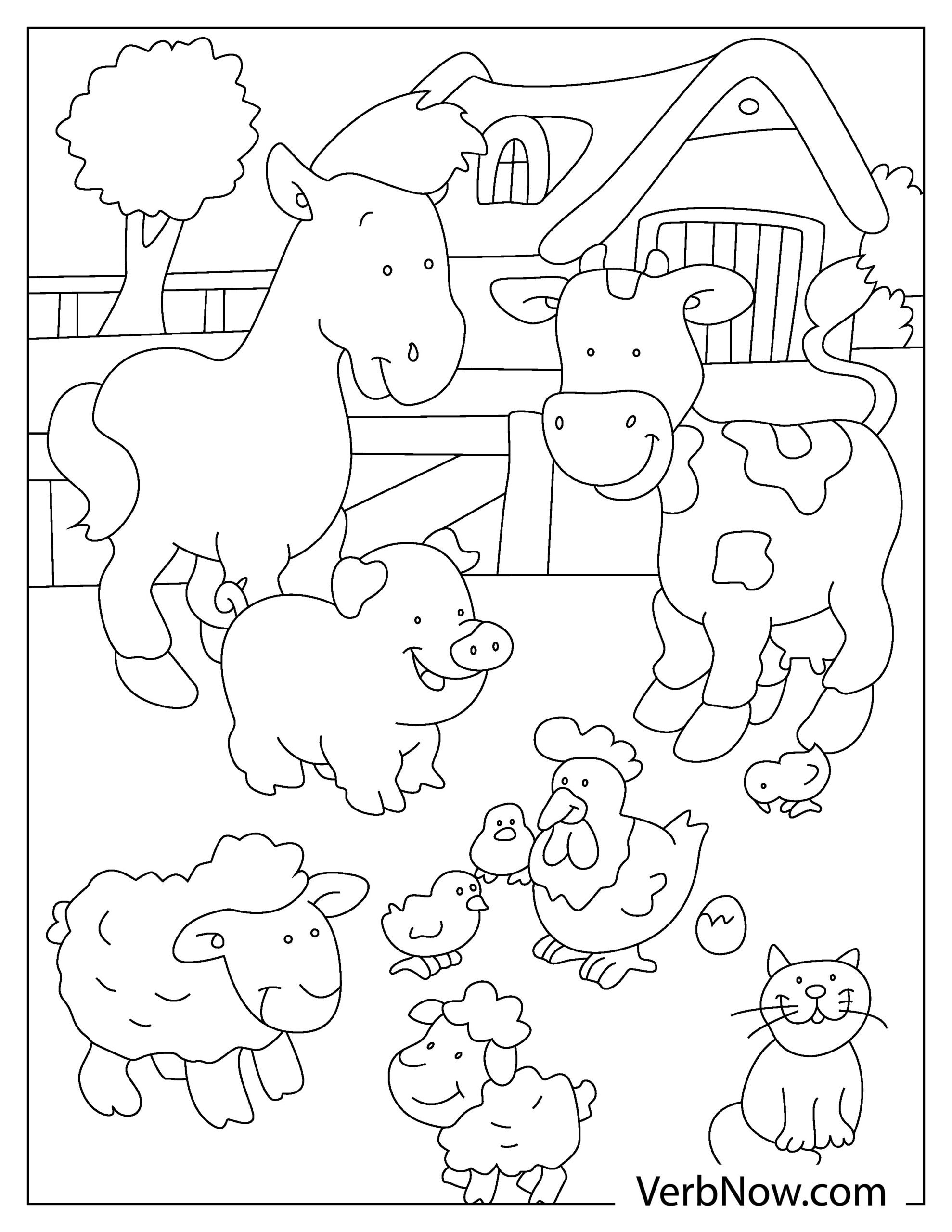 farm animals printable coloring pages farm animals printable coloring pages