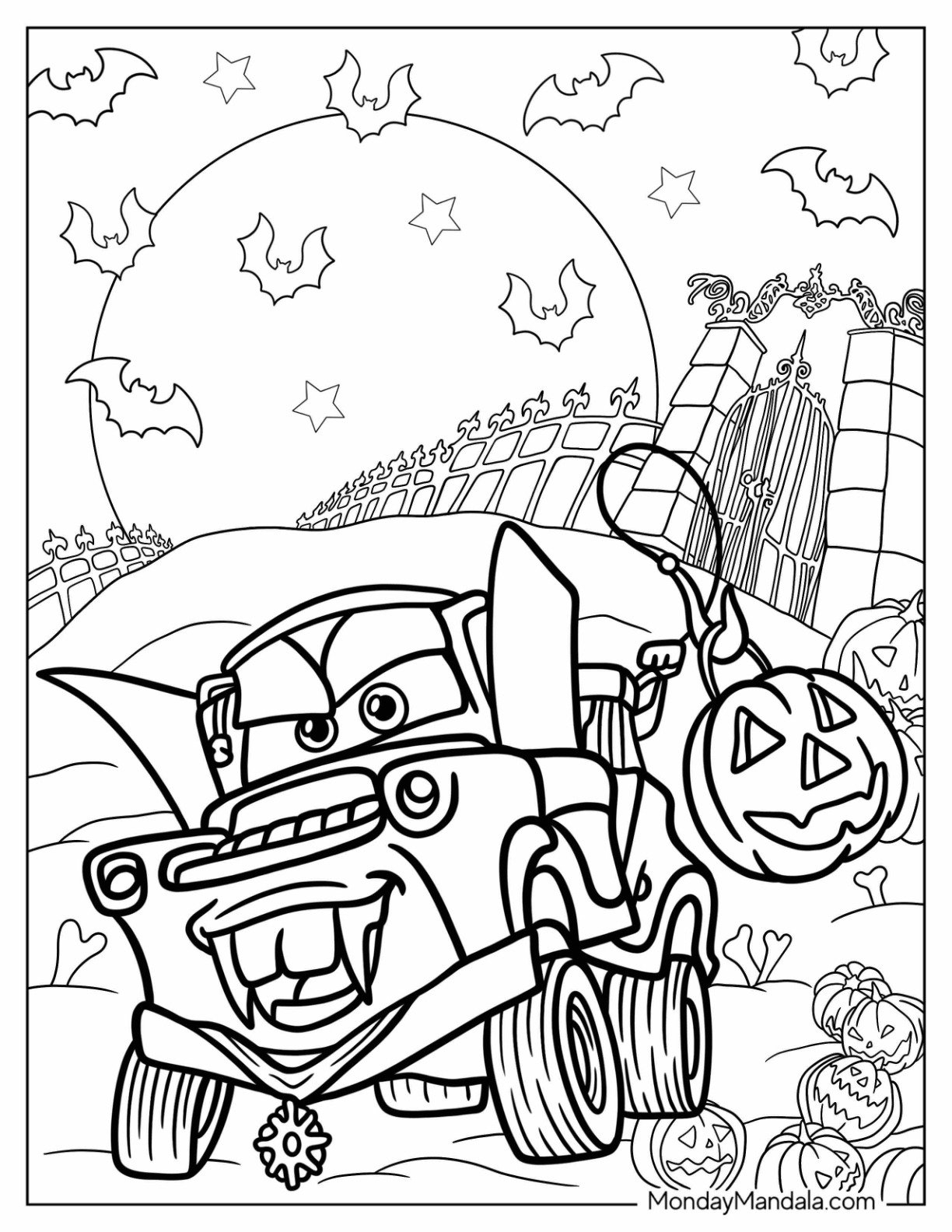 24 Disney Halloween Coloring Pages Free PDF Printables 