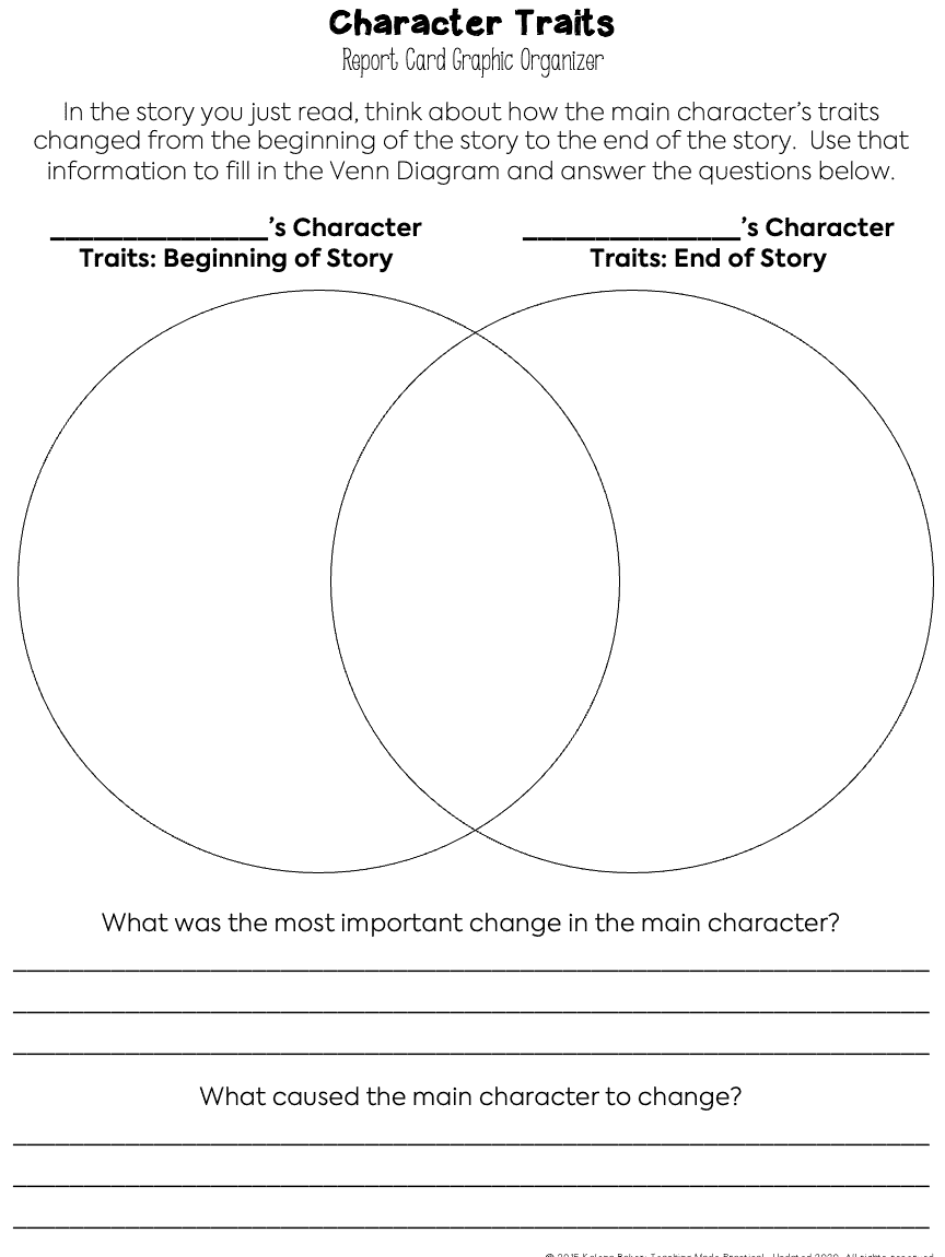 3 Character Traits Graphic Organizers Teaching Made Practical 3 Character Traits Graphic Organizers Teaching Made Practical