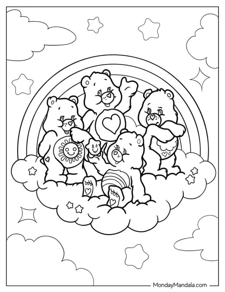 30 Care Bears Coloring Pages Free PDF Printables 30 Care Bears Coloring Pages Free PDF Printables