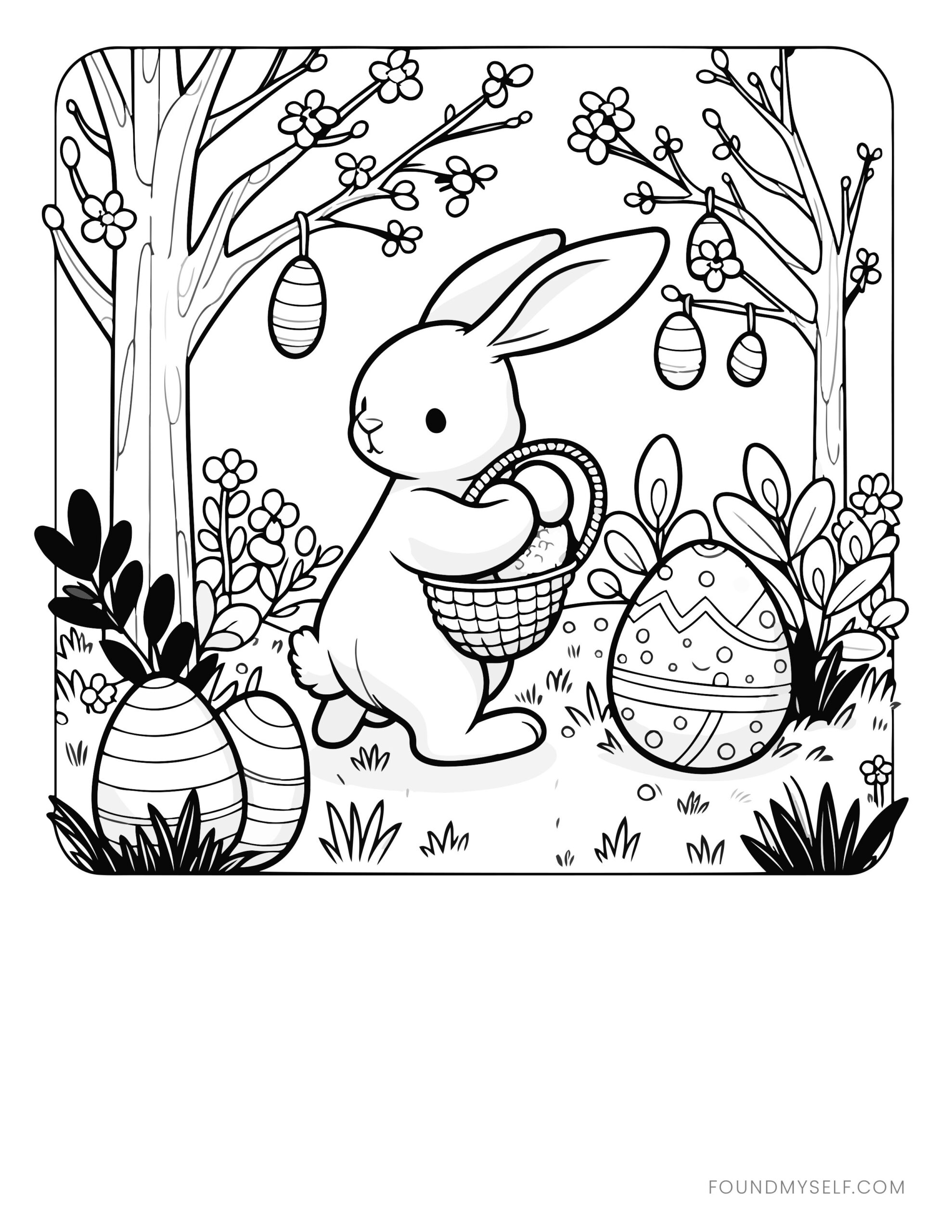 easter color pages free easter color pages free