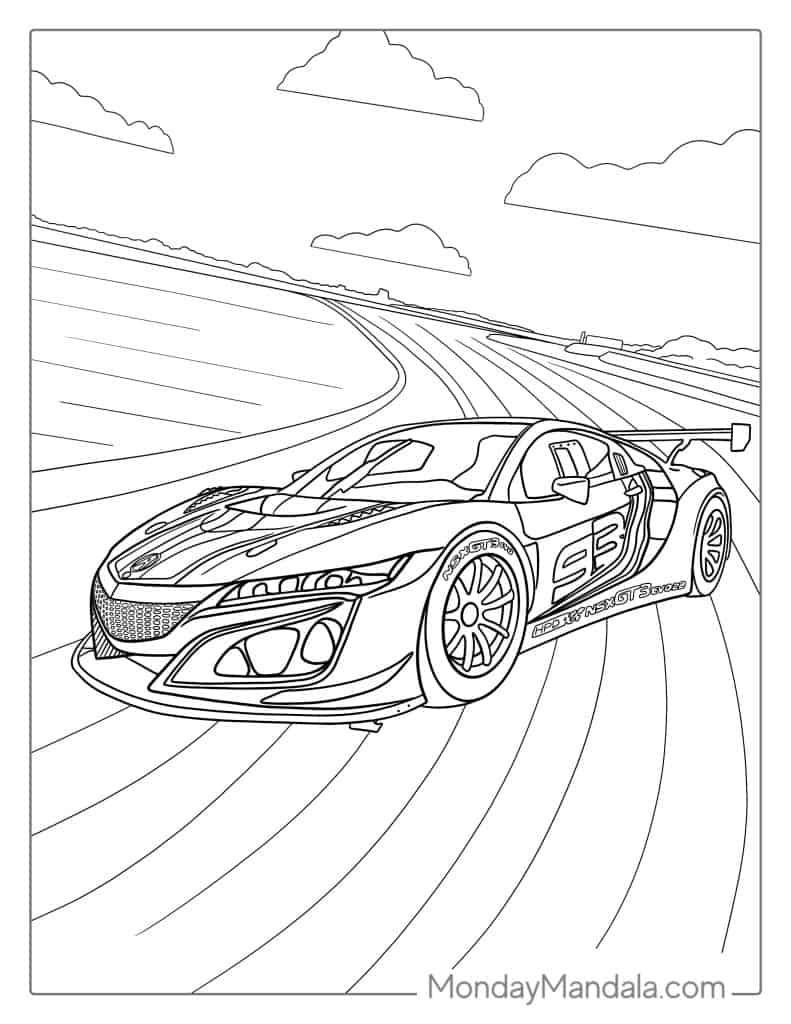 30 Race Car Coloring Pages Free PDF Printables 30 Race Car Coloring Pages Free PDF Printables