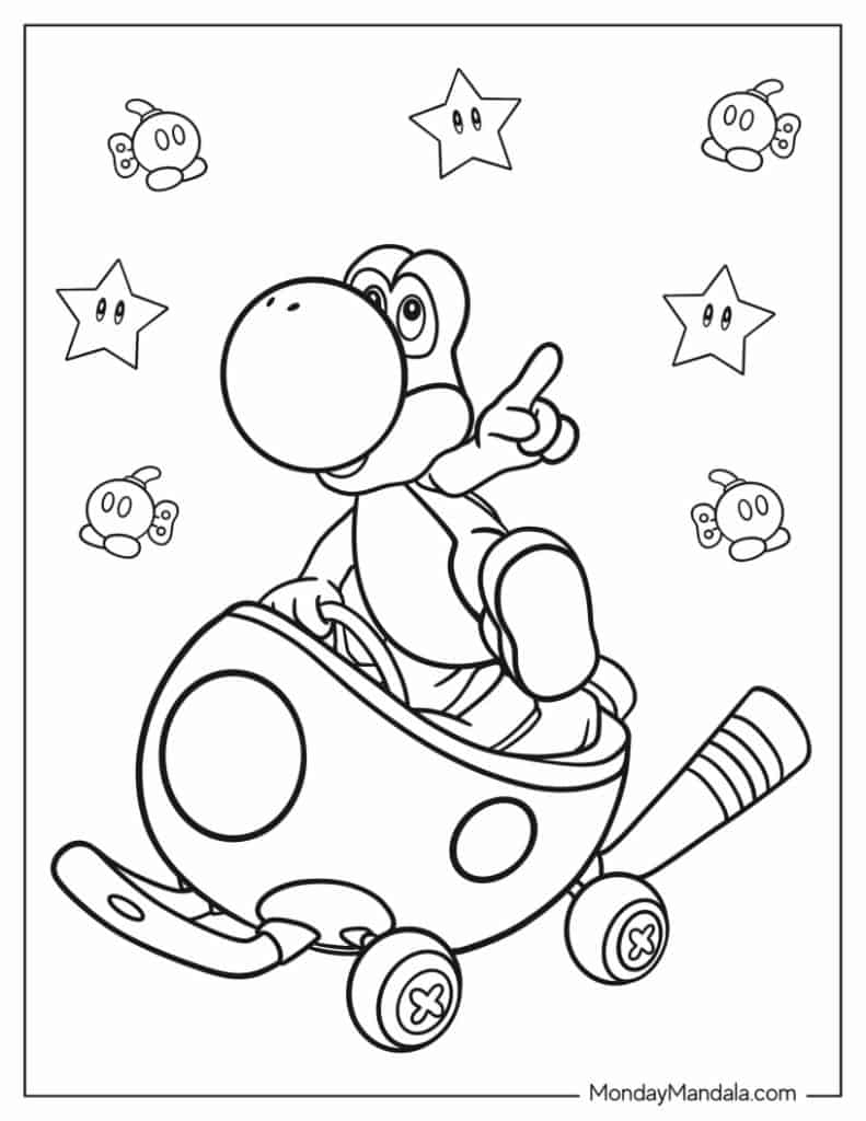34 Mario Kart Coloring Pages Free PDF Printables 34 Mario Kart Coloring Pages Free PDF Printables