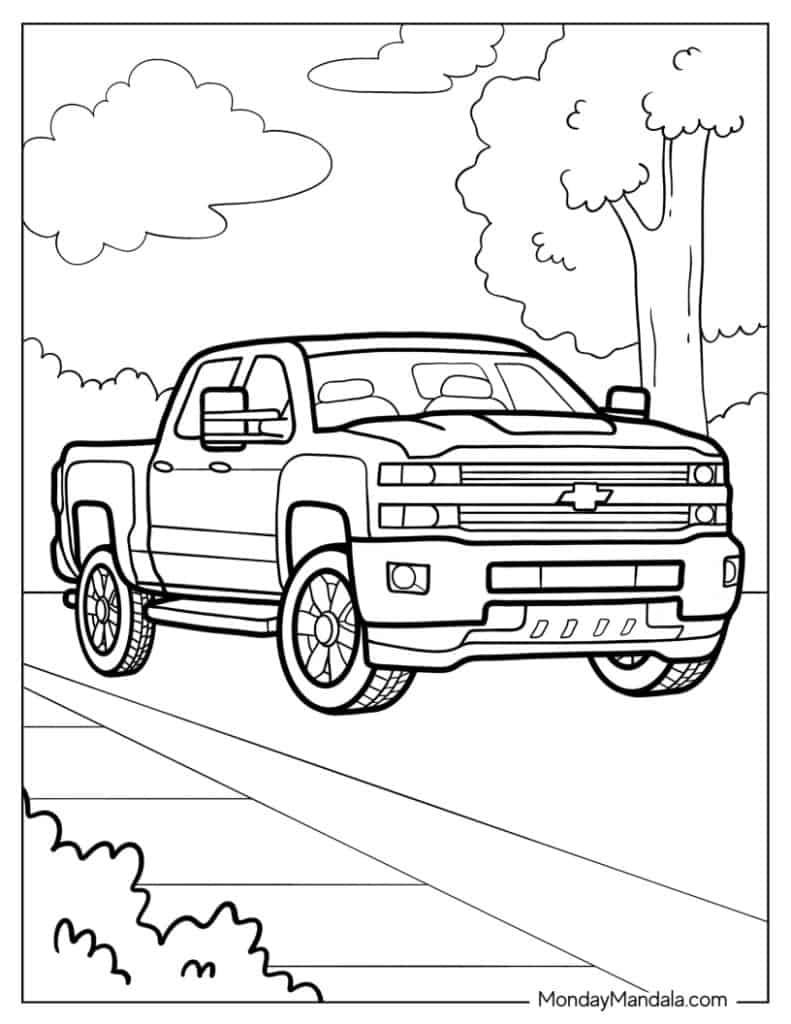 34 Truck Coloring Pages Free PDF Printables 34 Truck Coloring Pages Free PDF Printables