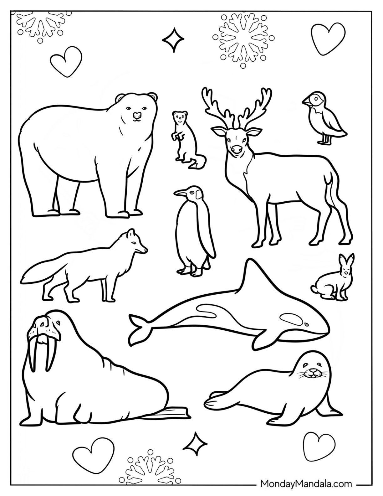 35 Arctic Animals Coloring Pages Free PDF Printables 35 Arctic Animals Coloring Pages Free PDF Printables