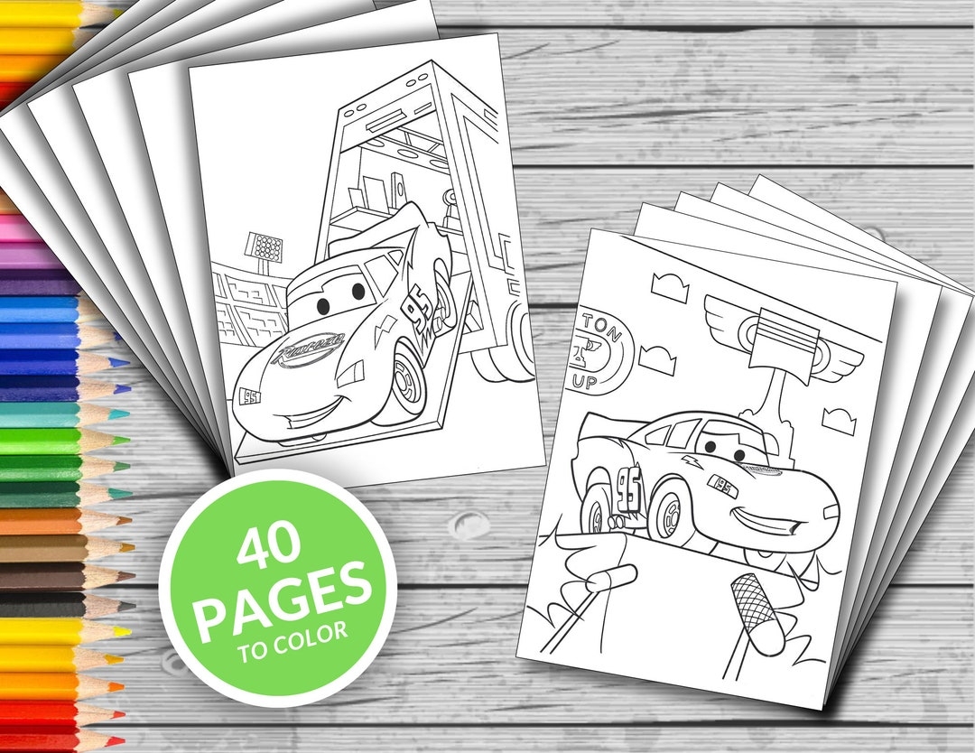 disney cars coloring book pages