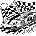 5 Car Coloring Pages Car Coloring Pages Cool Car Coloring Pages Etsy