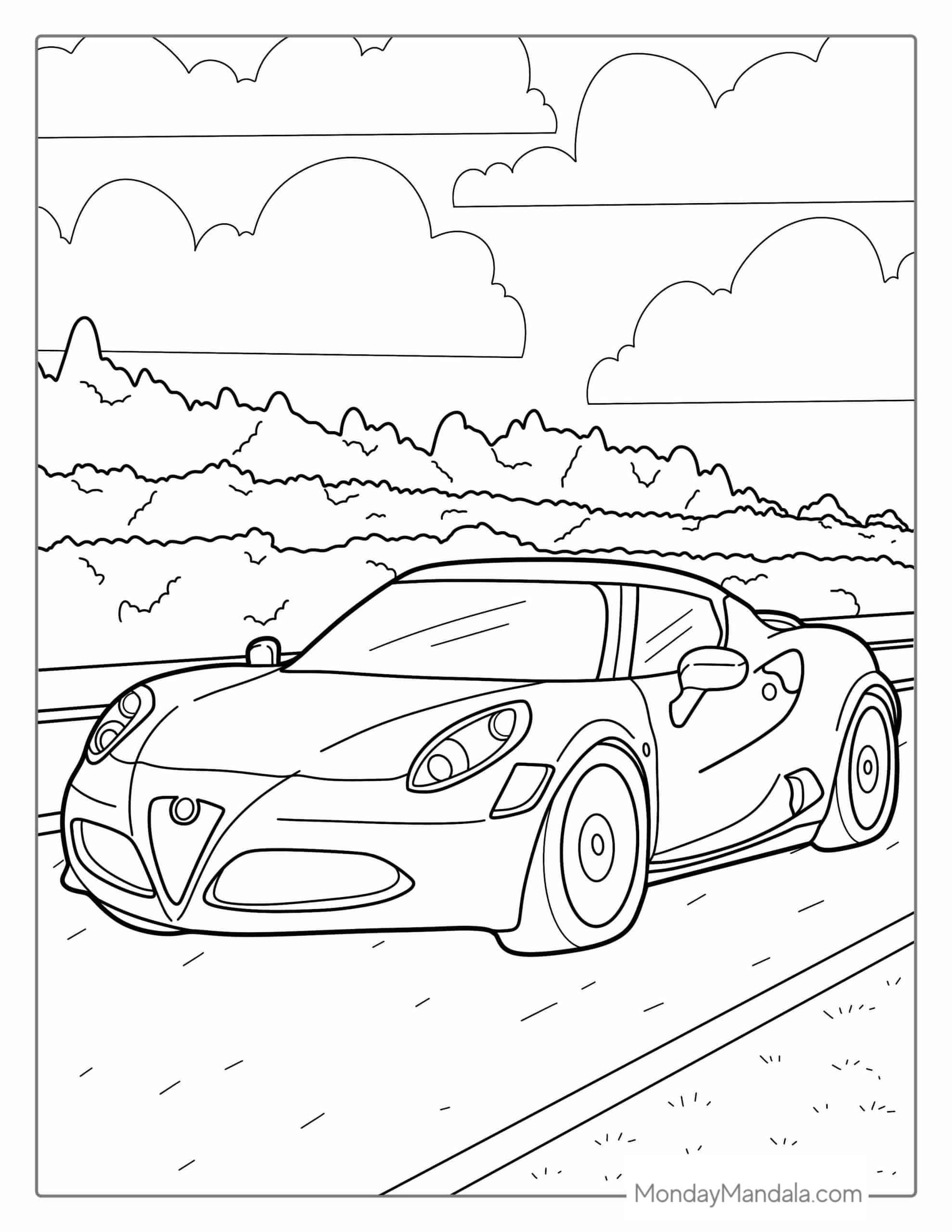 52 Car Coloring Pages Free PDF Printables 52 Car Coloring Pages Free PDF Printables