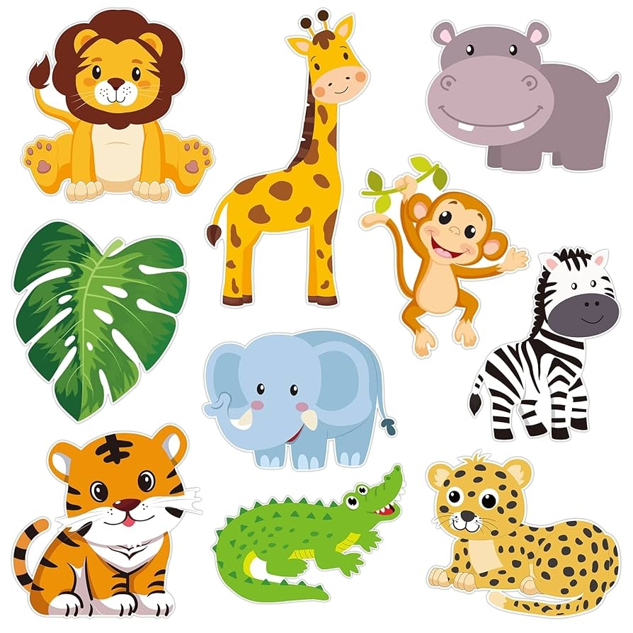 Amazon 30 Pieces Jungle Animal Cutouts Safari Jungle Cut Outs For Bulletin Board Classroom Baby Shower Animals Theme Birthday Party Decorations Office Products Amazon 30 Pieces Jungle Animal Cutouts Safari Jungle Cut Outs For Bulletin Board Classroom Baby Shower Animals Theme Birthday Party Decorations Office Products