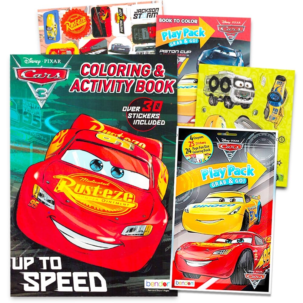 Amazon Disney Cars Coloring Book Bundle Coloring Activity Set Featuring Lightning McQueen Blue Toys Games Amazon Disney Cars Coloring Book Bundle Coloring Activity Set Featuring Lightning McQueen Blue Toys Games