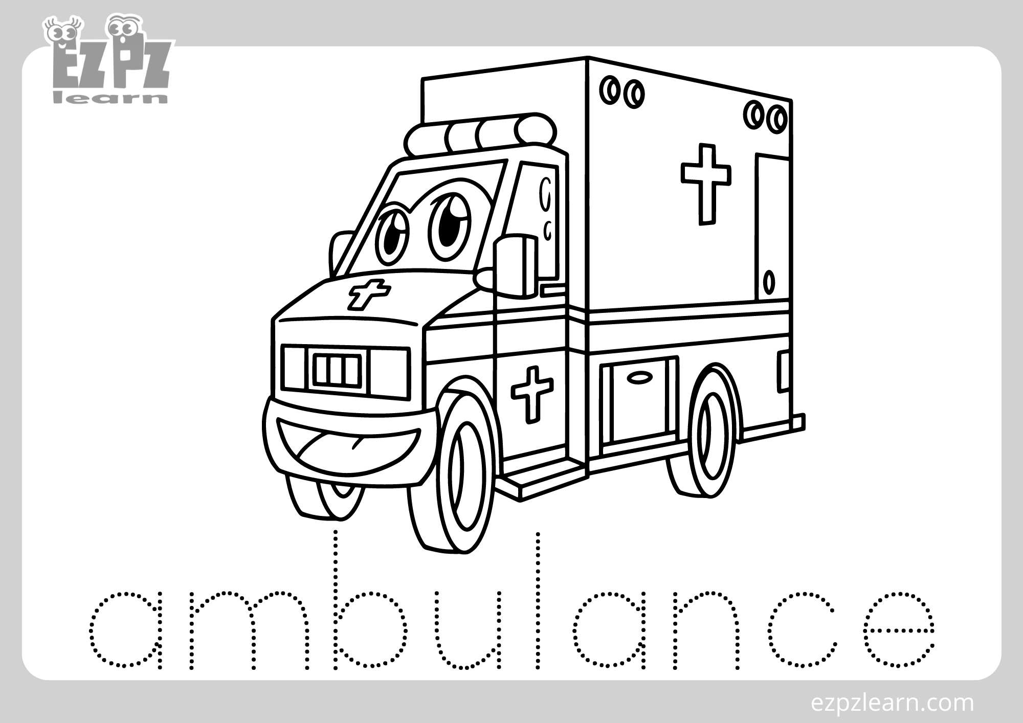 Ambulance Coloring Page For Kids Free PDF Download Ezpzlearn Ambulance Coloring Page For Kids Free PDF Download Ezpzlearn