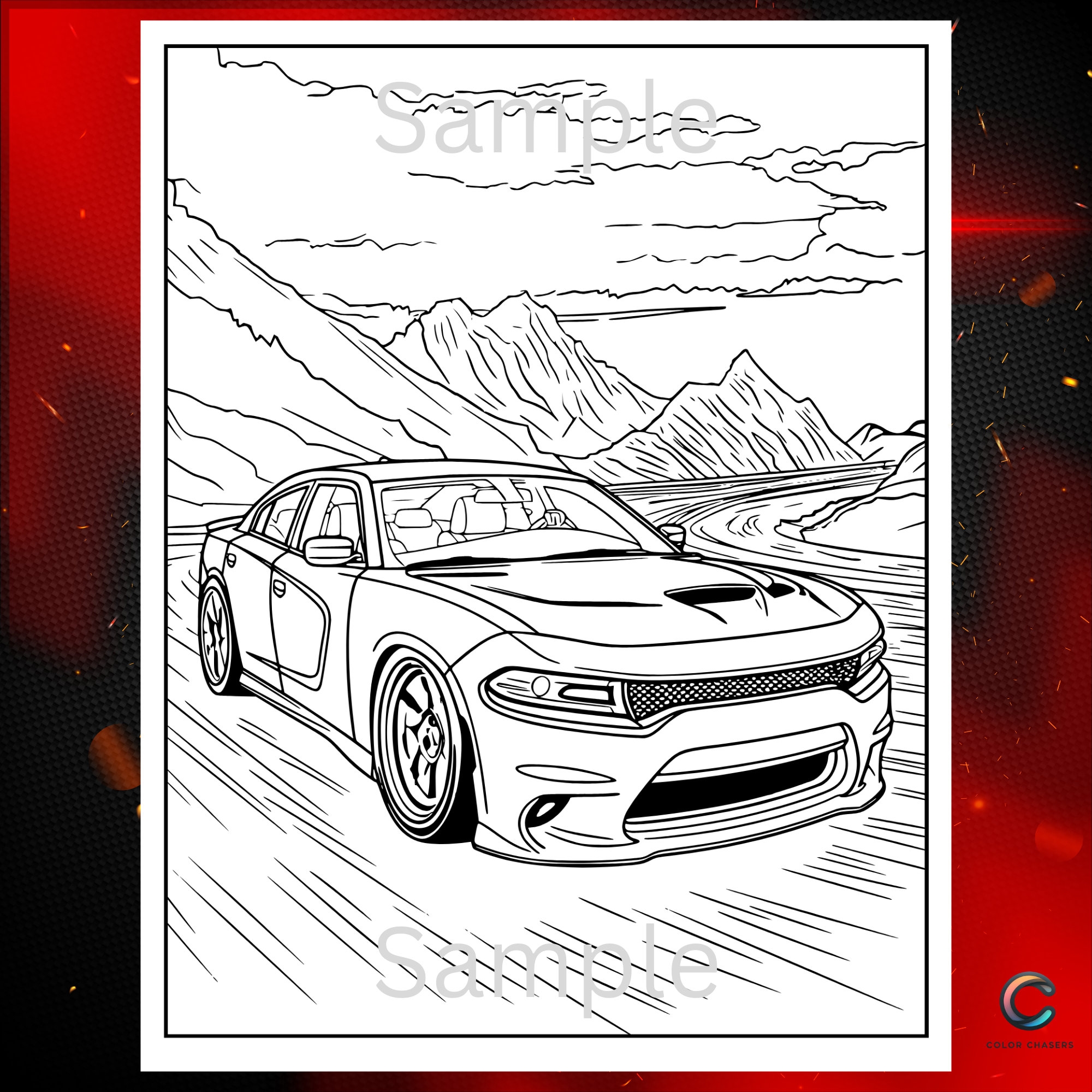 hellcat car coloring pages hellcat car coloring pages