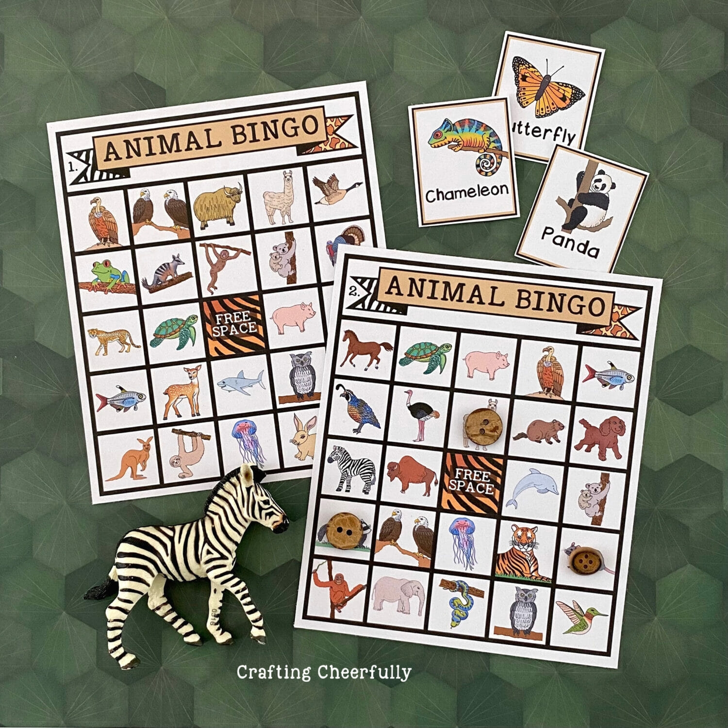 Animal BINGO Game Printable Boards Crafting Cheerfully Animal BINGO Game Printable Boards Crafting Cheerfully