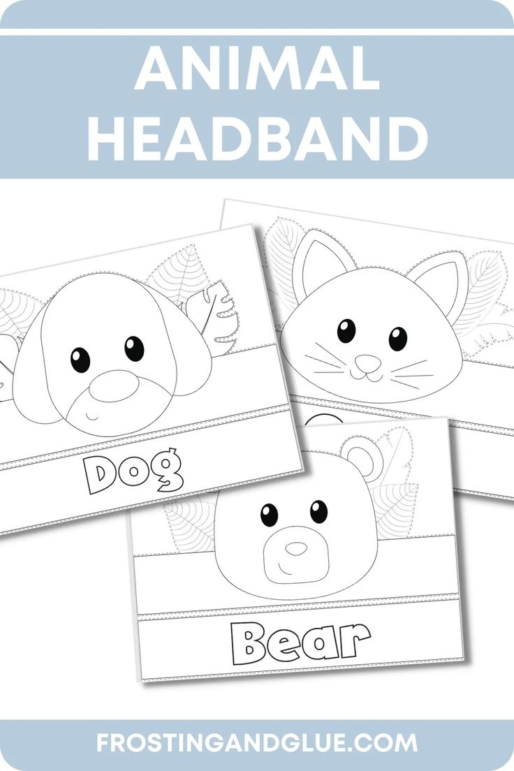 animal headbands printable free animal headbands printable free