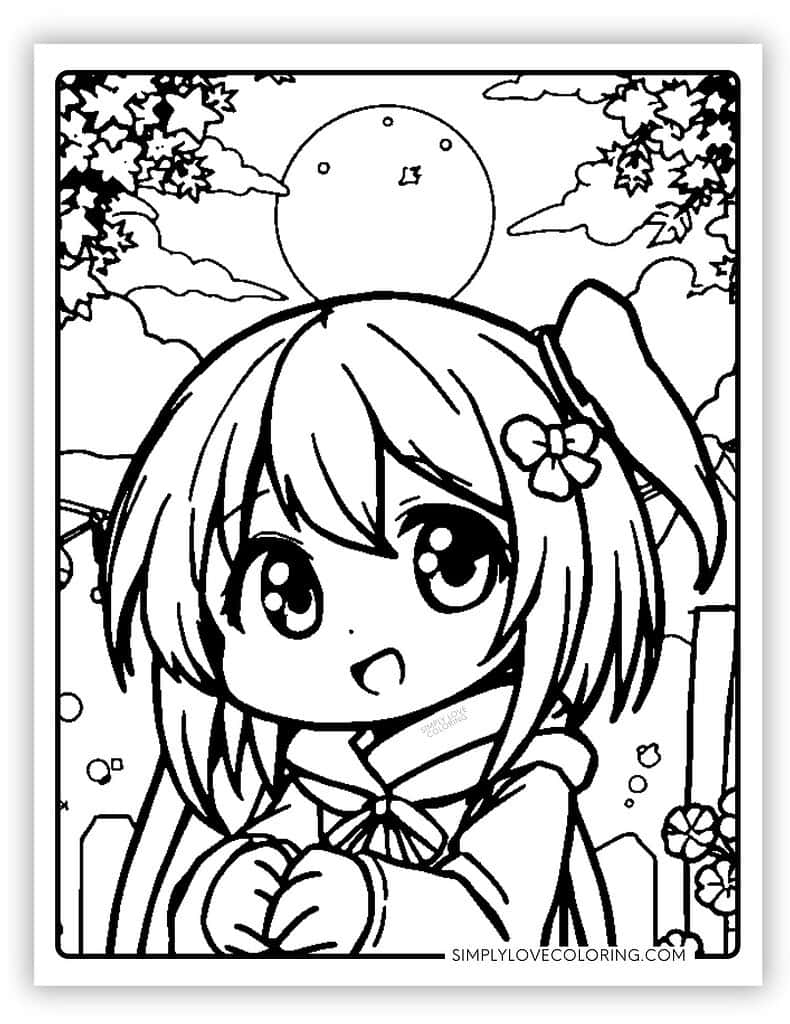 Anime Coloring Pages Free PDF Printables Simply Love Coloring Anime Coloring Pages Free PDF Printables Simply Love Coloring
