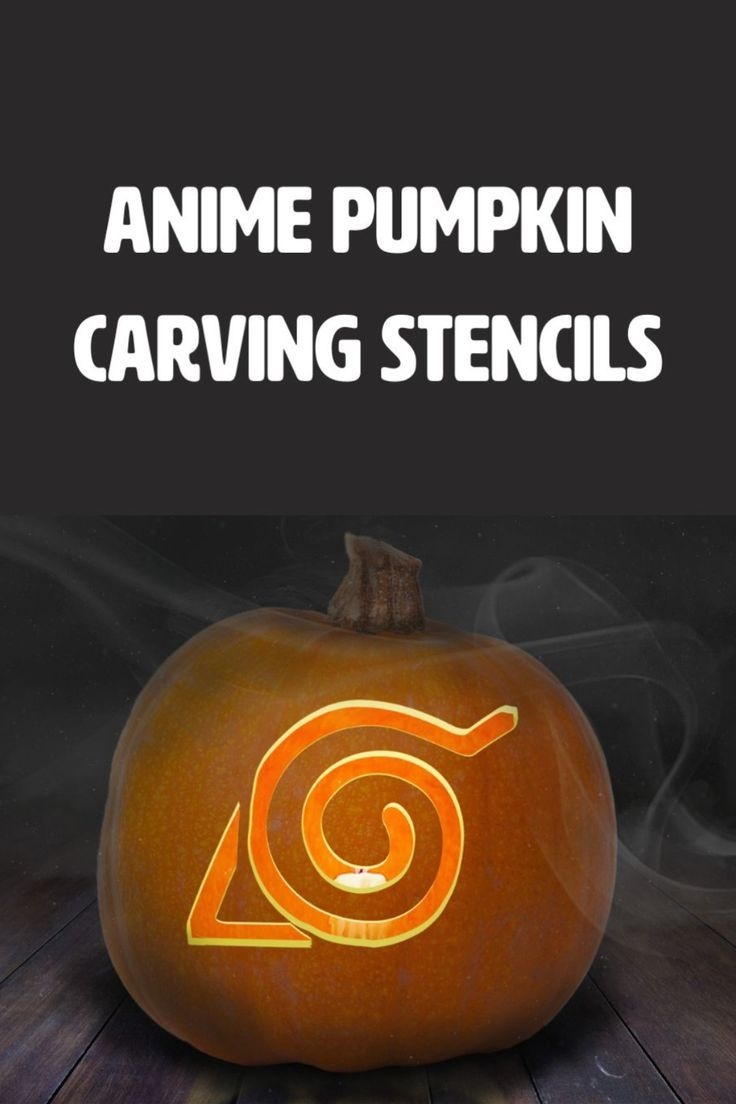 Anime Pumpkin Carving Stencils Naruto Pumpkin Carving Naruto Anime Stencil Konoha Stencil