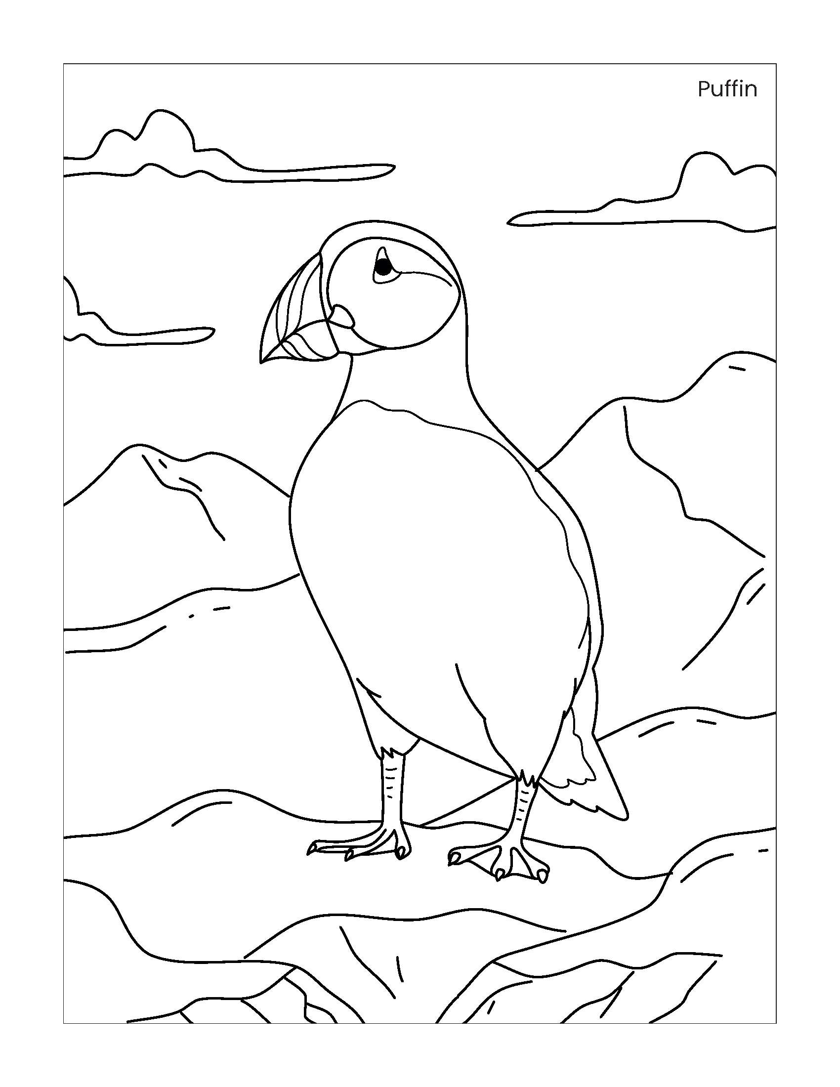printable arctic animals coloring pages
