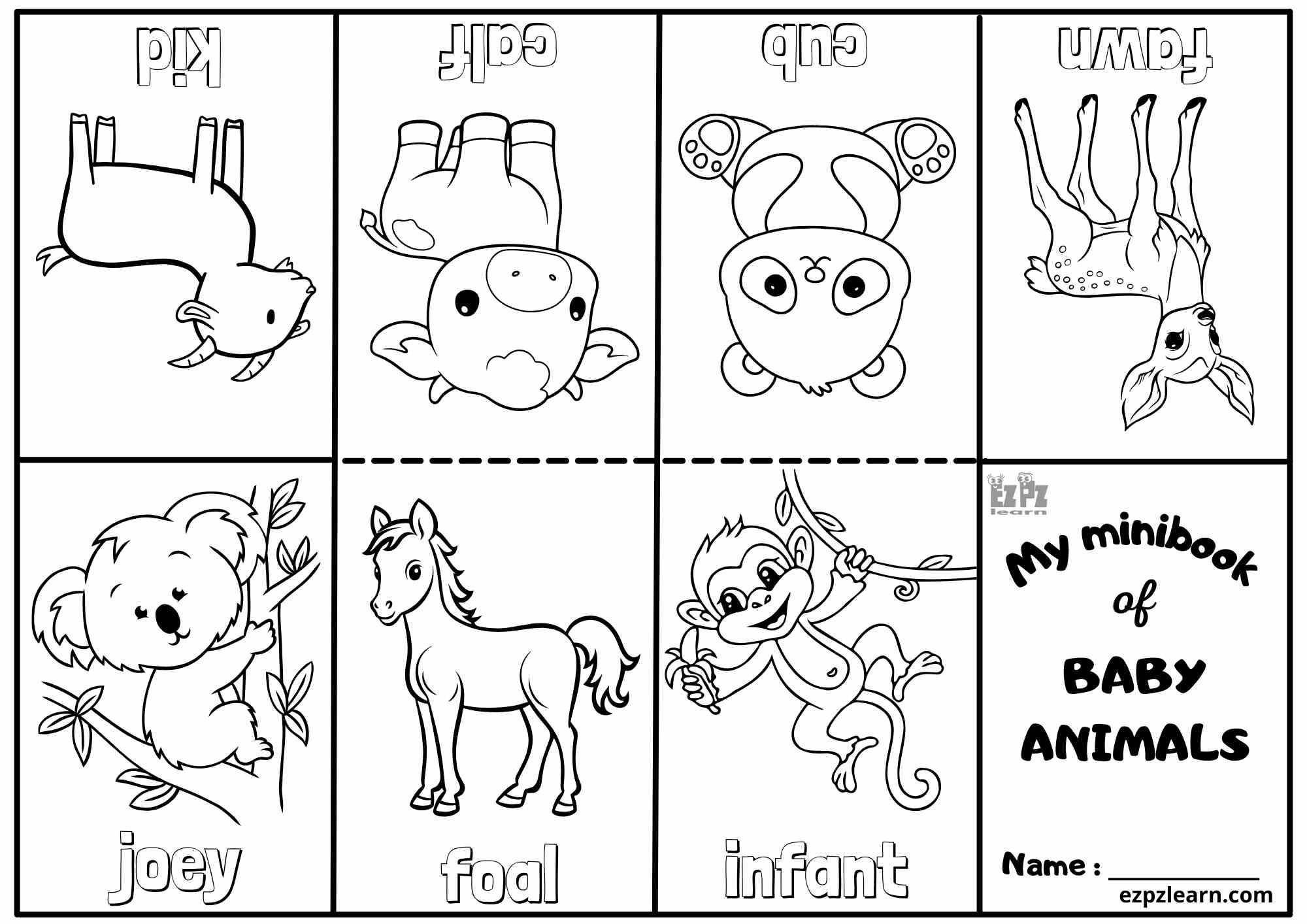 printable animal coloring book printable animal coloring book