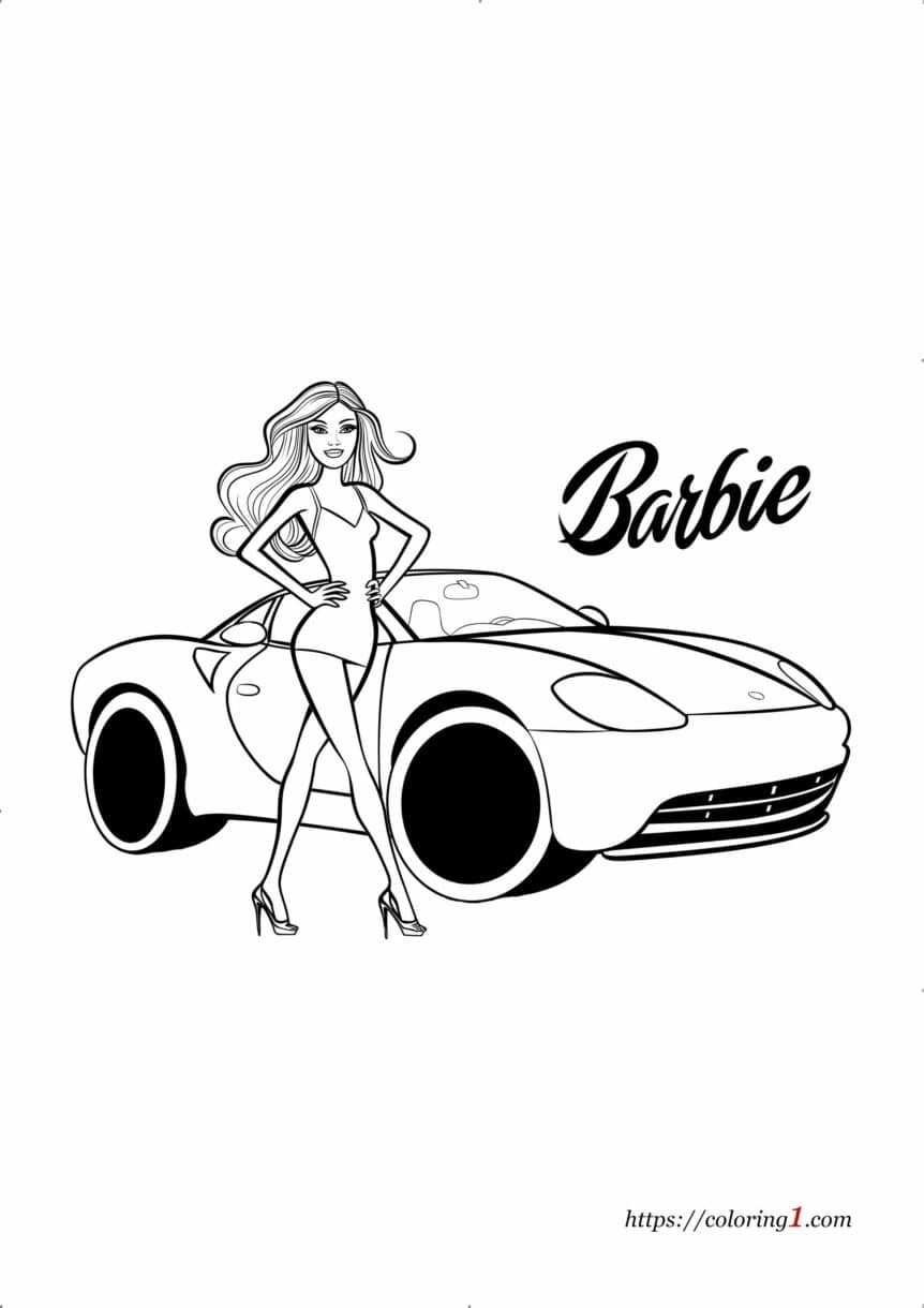 Barbie Car Coloring Page 2 Free Coloring Sheets 2024 Barbie Car Coloring Page 2 Free Coloring Sheets 2024