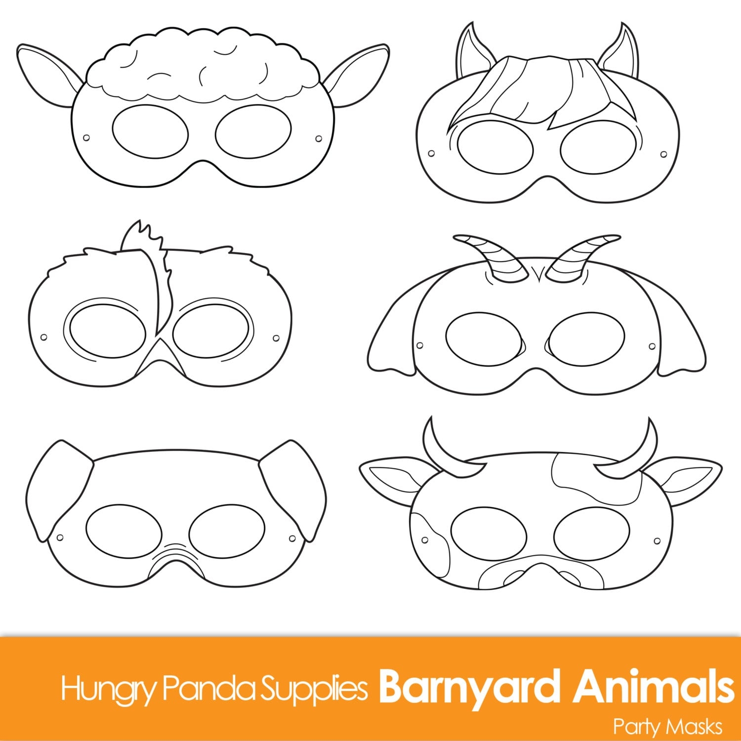 Barnyard Animals Printable Coloring Masks Farm Animal Mask Animal Costume Cow Mask Sheep Mask Goat Mask Pig Mask Horse Mask Etsy Barnyard Animals Printable Coloring Masks Farm Animal Mask Animal Costume Cow Mask Sheep Mask Goat Mask Pig Mask Horse Mask Etsy