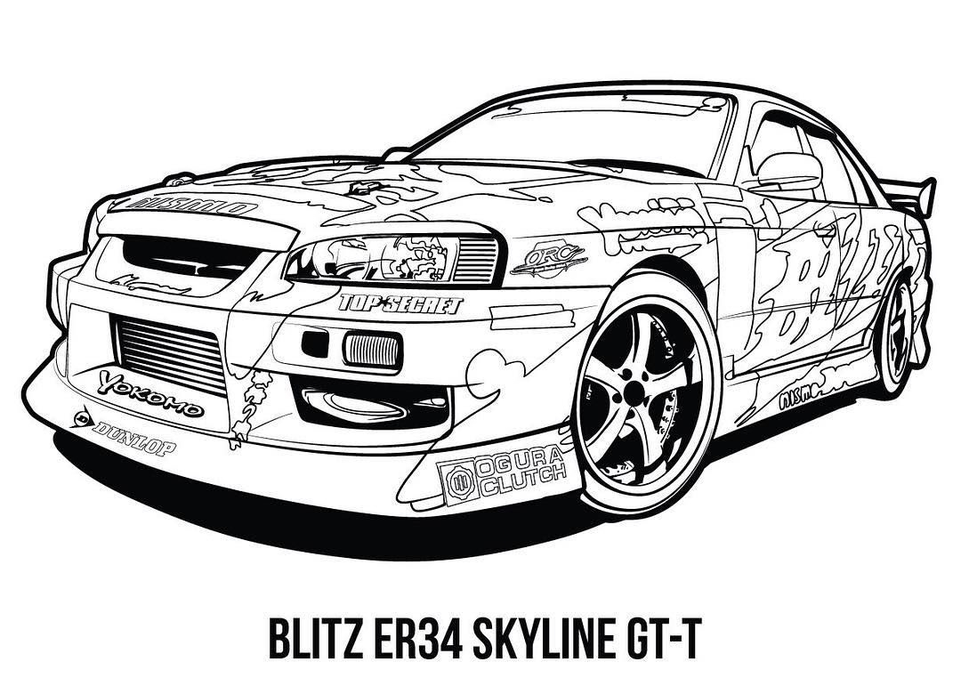 jdm car coloring pages jdm car coloring pages