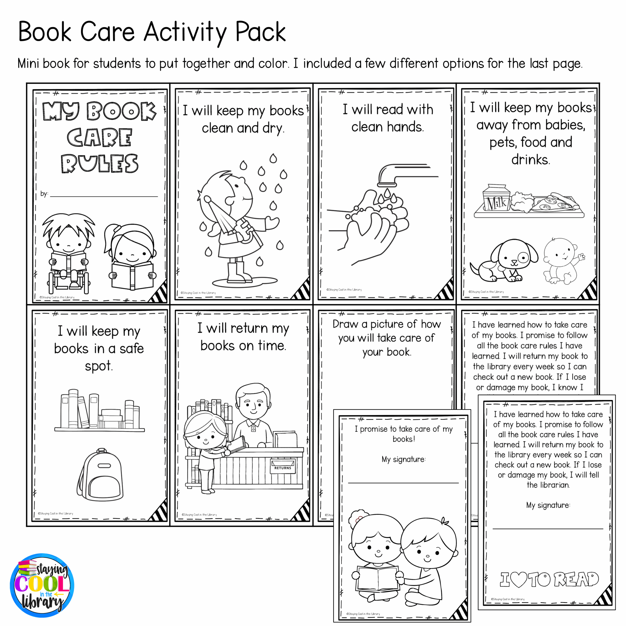 Book Care Activities Book Care Activities