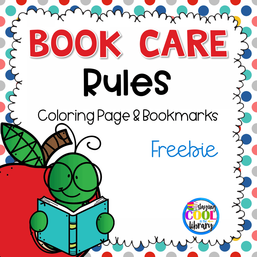 Book Care Rules Coloring Page Bookmarks Free Book Care Rules Coloring Page Bookmarks Free