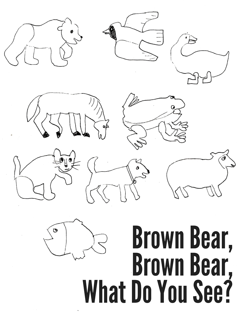 Brown Bear Brown Bear Coloring Sheet Mostly Montessori Brown Bear Brown Bear Coloring Sheet Mostly Montessori