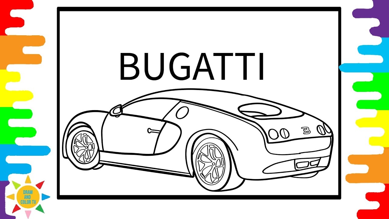 bugatti car coloring pages