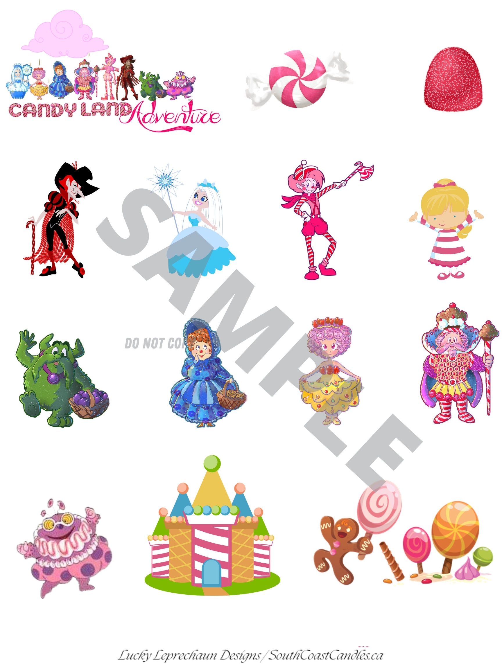 free printable candyland characters free printable candyland characters