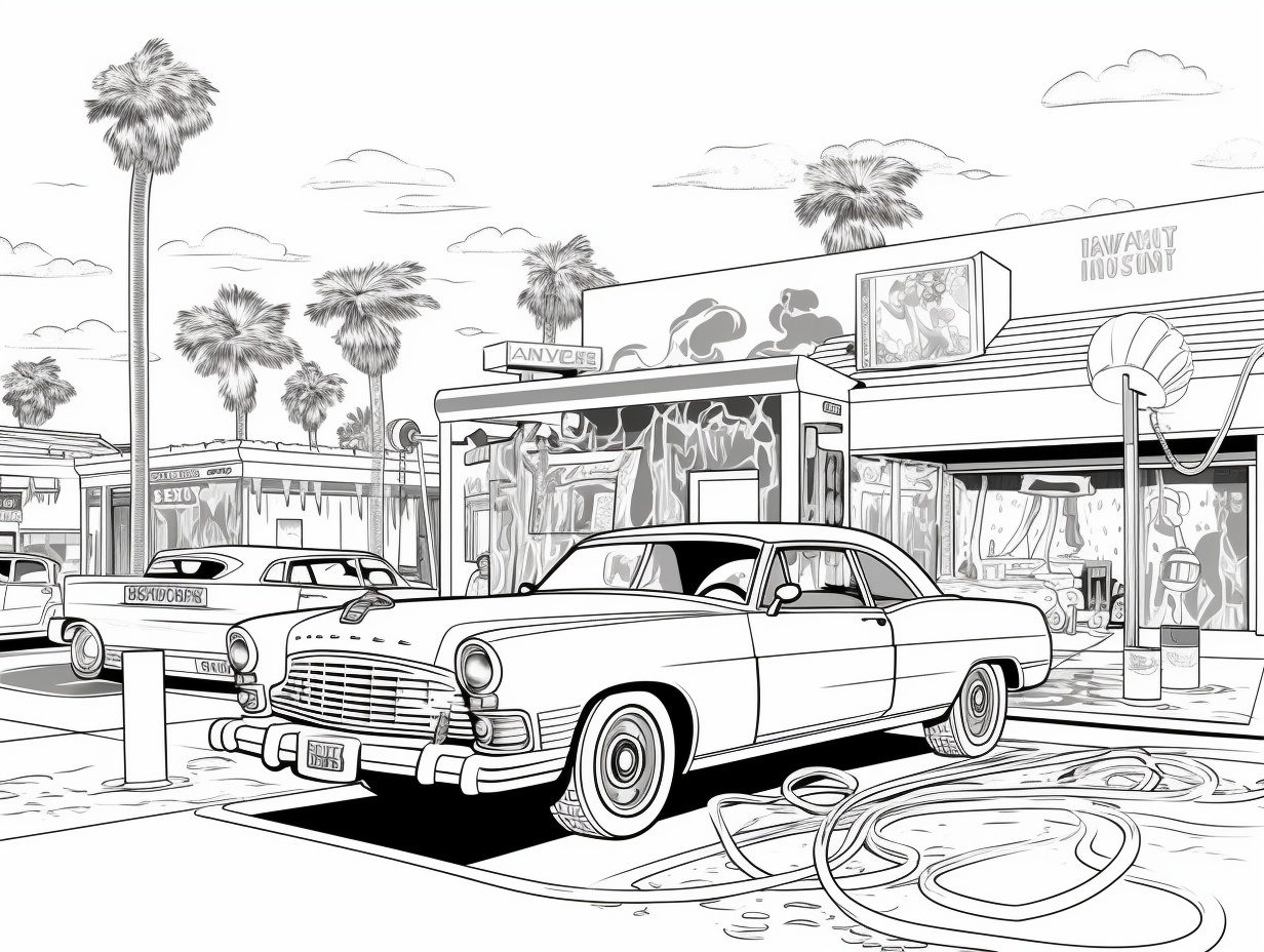 car wash coloring pages car wash coloring pages