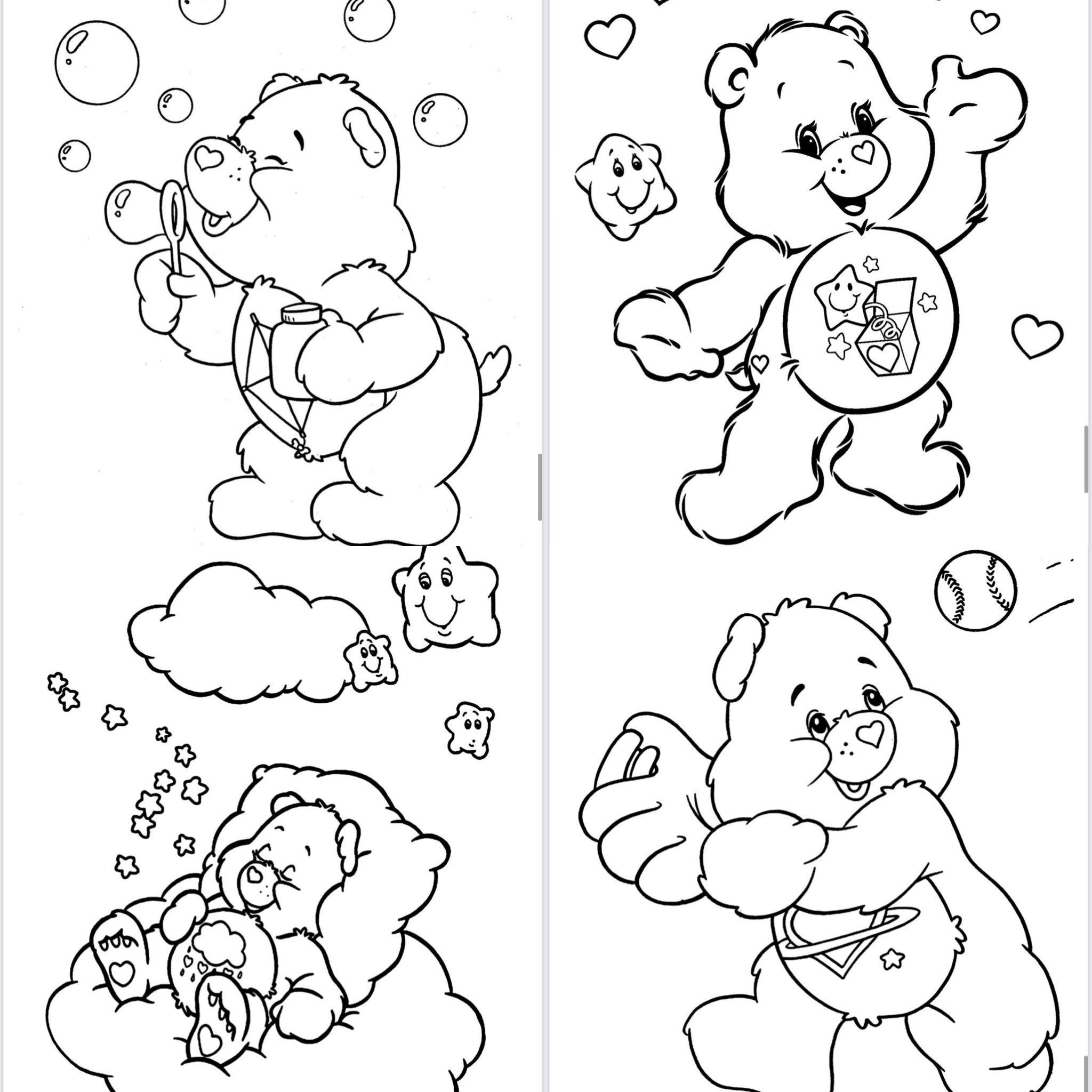 care bears coloring page care bears coloring page