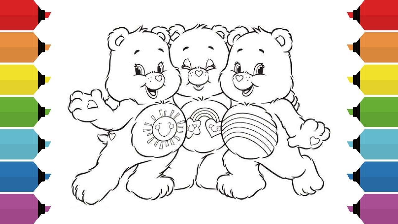 care bear coloring pages full