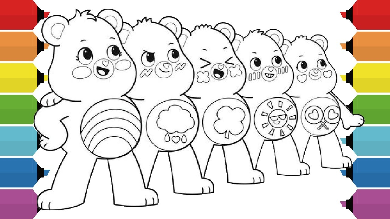 Care Bears Unlock The Magic Coloring Pages Cheer Funshine Grumpy Share Good Luck Bear YouTube Care Bears Unlock The Magic Coloring Pages Cheer Funshine Grumpy Share Good Luck Bear YouTube