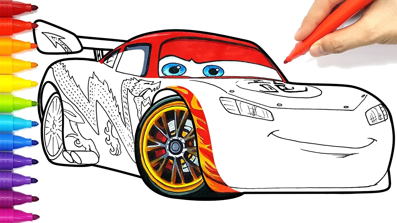Cars Toon Tokyo Lightning McQueen Drawing And Coloring Pages Tim Tim TV YouTube Cars Toon Tokyo Lightning McQueen Drawing And Coloring Pages Tim Tim TV YouTube