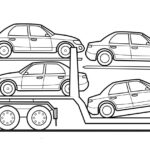 Cars Transport Drawing Line Art Illustrations