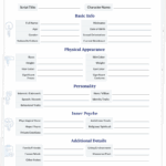 Character Profile Template For Filmmakers with A Free Download SetHero