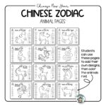 Chinese Zodiac Animals Coloring Pages