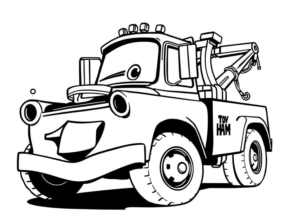 Coloring Page Of Tow Mater From Disney s Cars Free Printable Coloring Page Coloring Page Of Tow Mater From Disney s Cars Free Printable Coloring Page