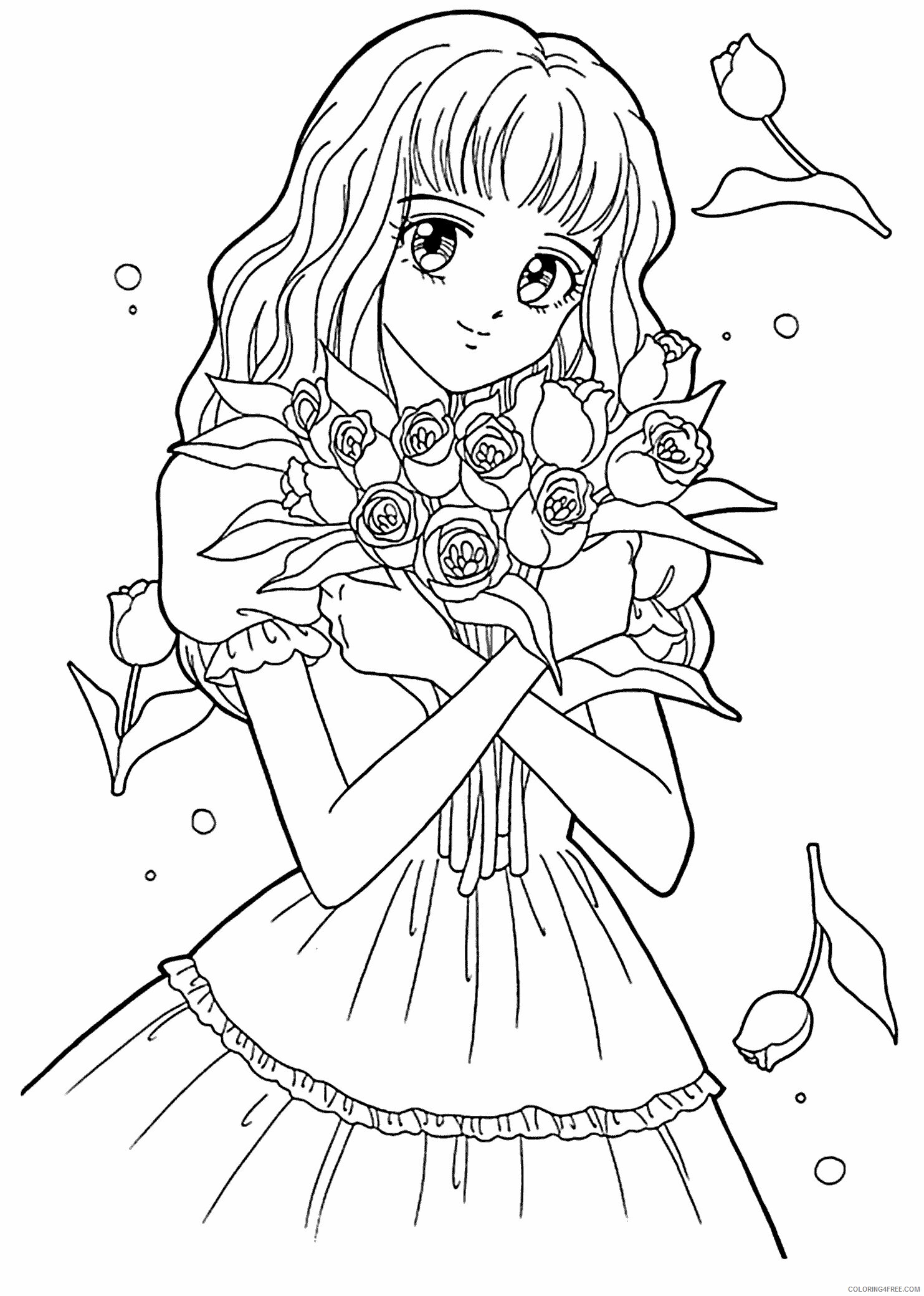 Coloring Pages Anime Coloring Pages For Kids Printable Sheets Printable Anime Colouring