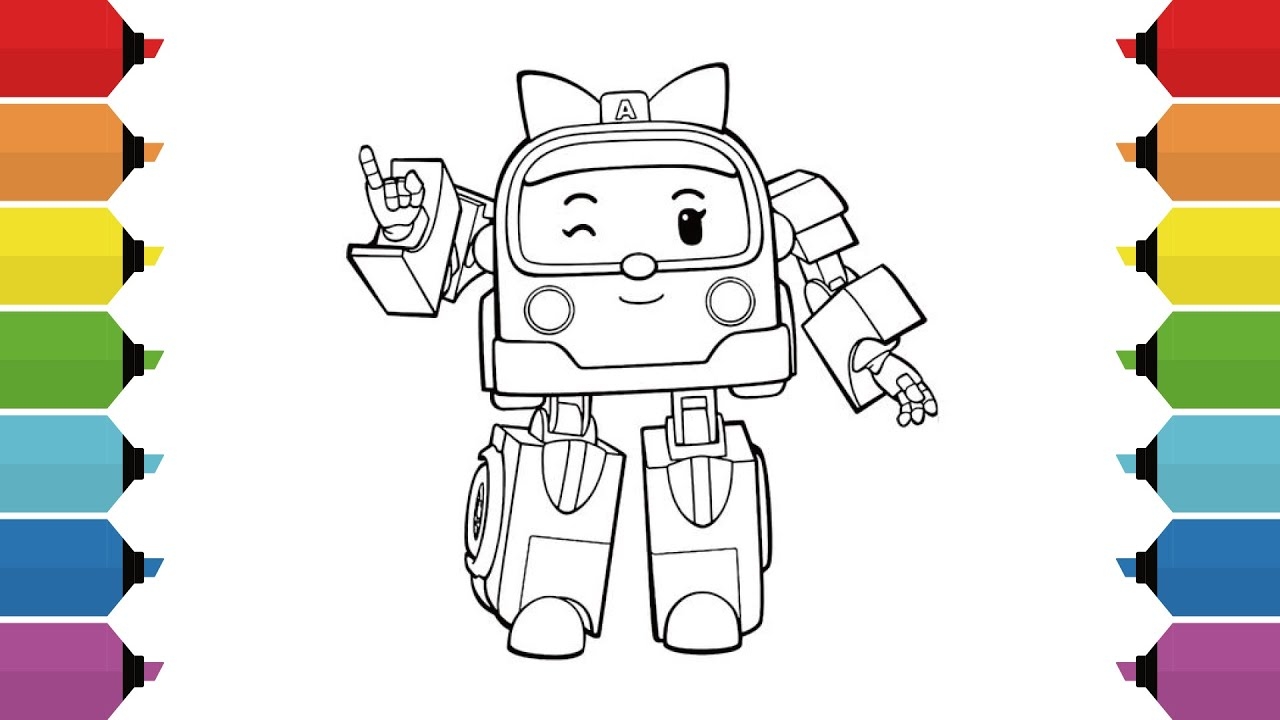 poli car coloring pages poli car coloring pages