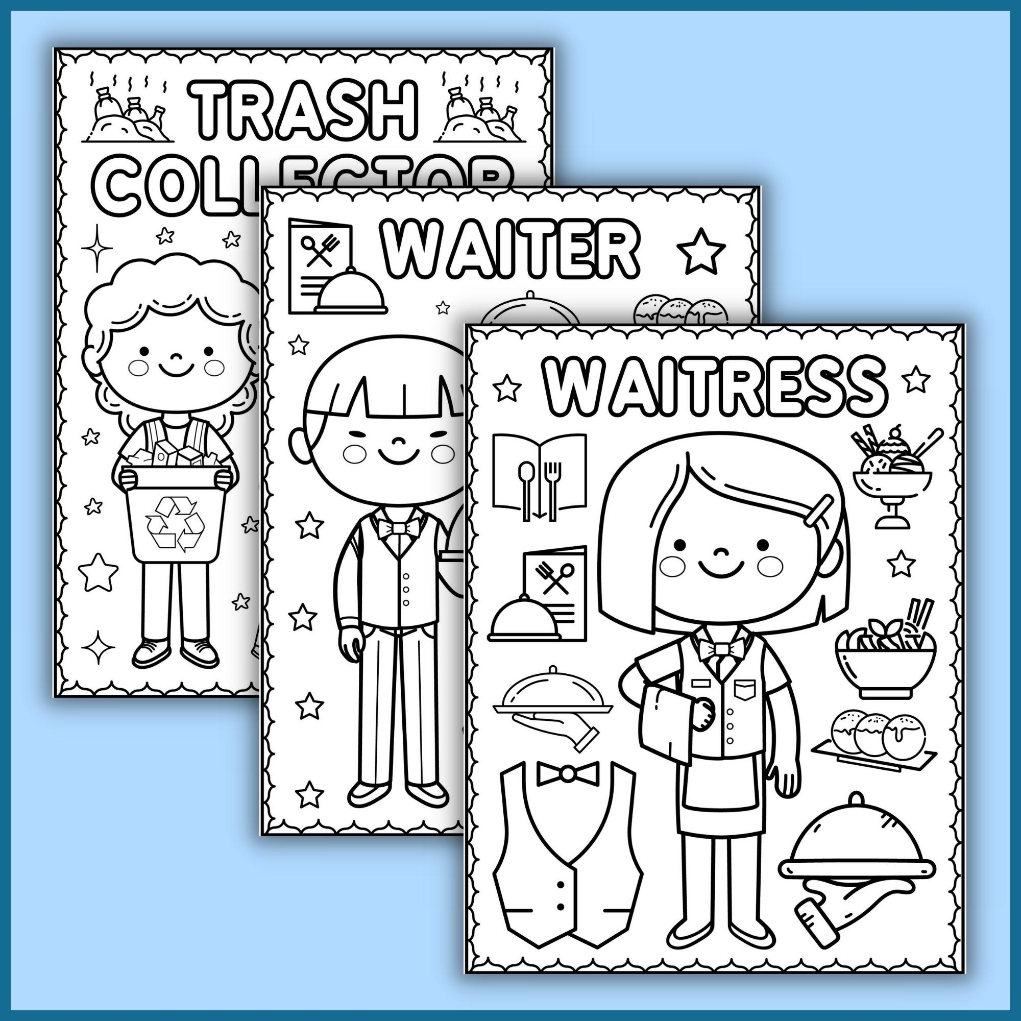 Community Helpers Coloring Pages Jobs And Career Coloring Sheets Made By Teachers