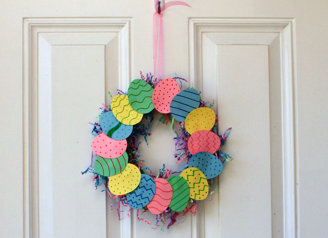 Create A Cute And Colorful Easter Egg Wreath Marin Mommies Create A Cute And Colorful Easter Egg Wreath Marin Mommies
