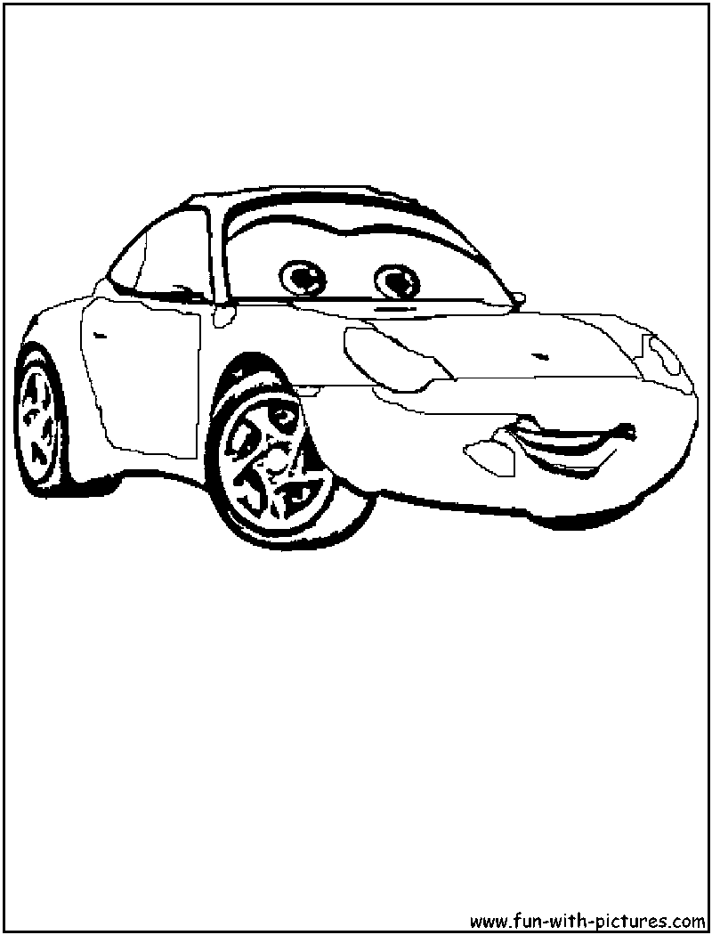 Disney Cars Sally Coloring Page Disney Cars Sally Coloring Page