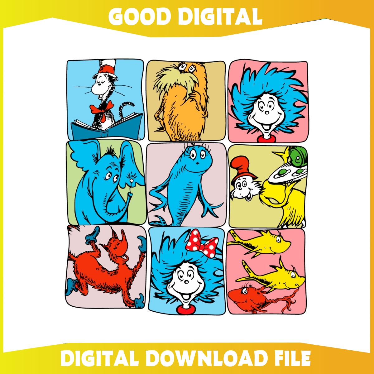 Dr Seuss Characters Read Across America SVG247 Inspire Uplift Dr Seuss Characters Read Across America SVG247 Inspire Uplift