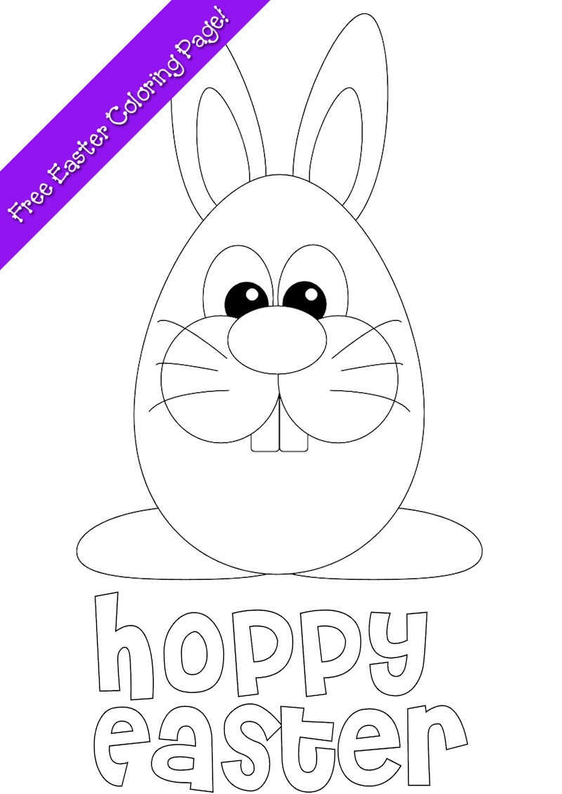 printable easter bunny coloring pages