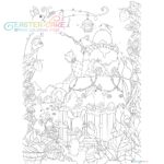 Easter Coloring Page Cute Bunnies Spring Adult Coloring Page Cake Eggs Digi Stamp Kawaii Doodle Digital Download Pdf Printable By Jen Katz Etsy