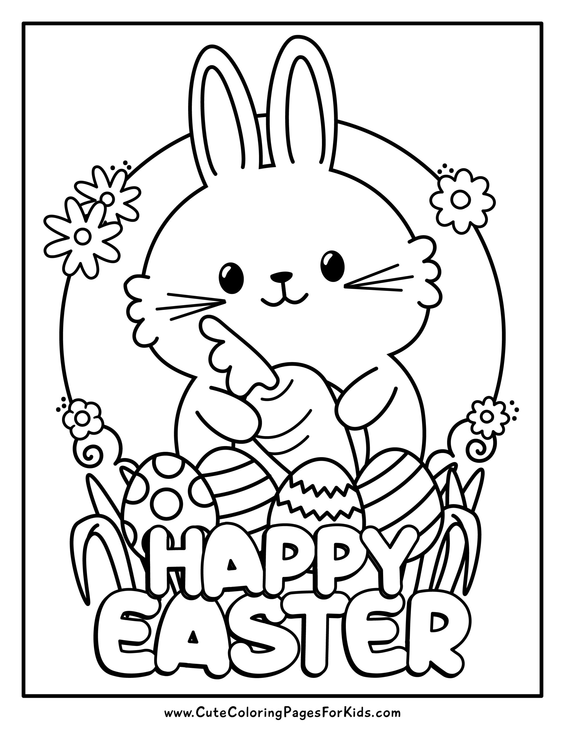 coloring pages of easter coloring pages of easter