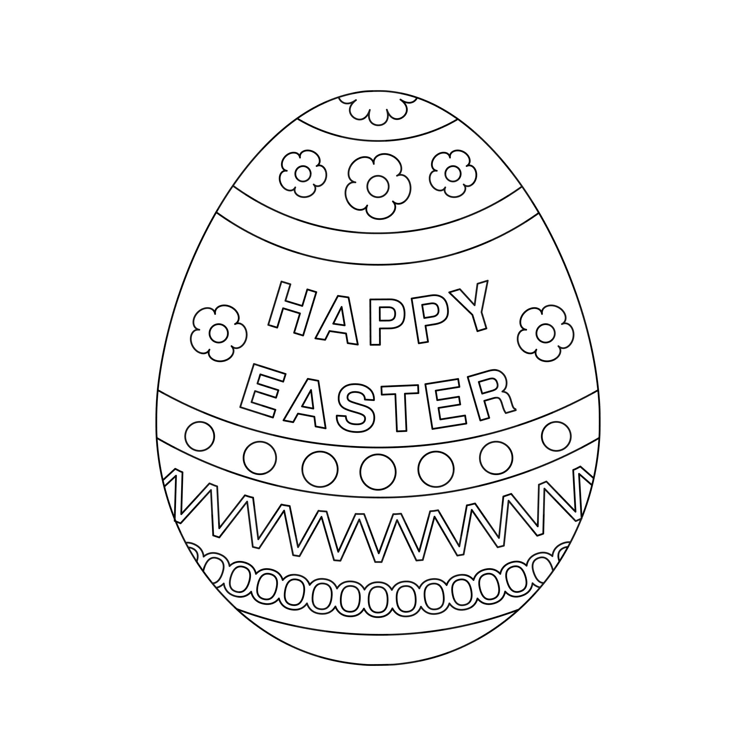 Easter Egg Coloring Page Easter Egg Colouring In Page easter Egg Svg Printable Silhouette Cut Files Cricut Cut Files Svg Files Etsy Denmark